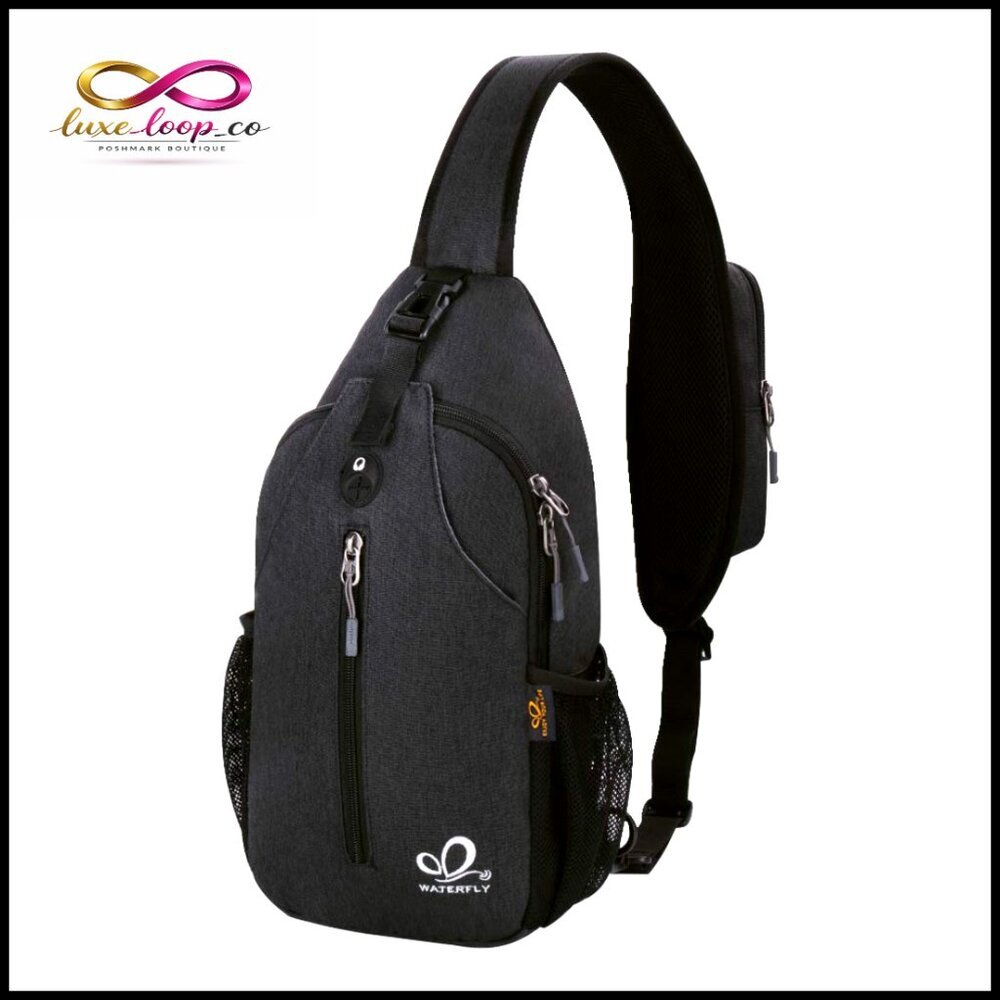 Crossbody‎ Sling Backpack Travel Hiking Daypack Adjustable Reversible Shoulder